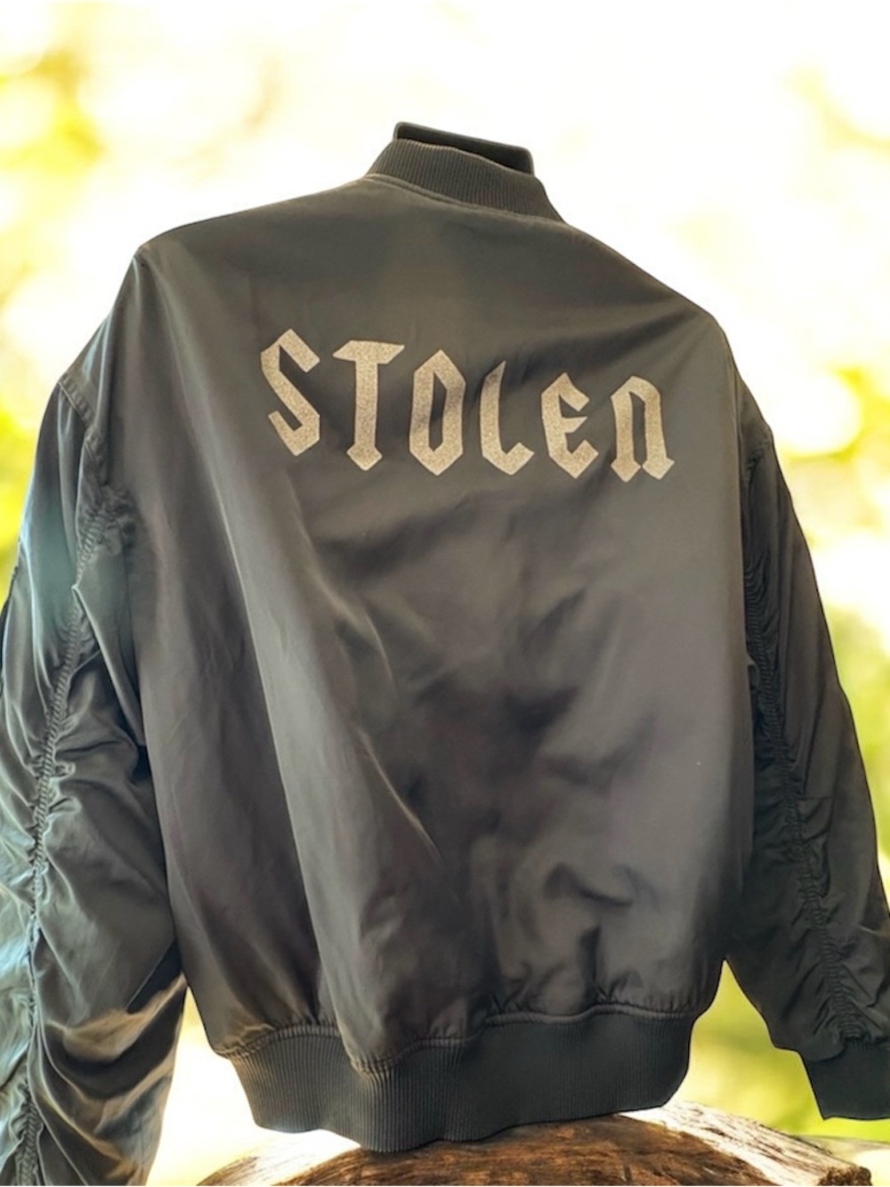 Stolen Girlfriends Club Reversible Black Satin Jacket